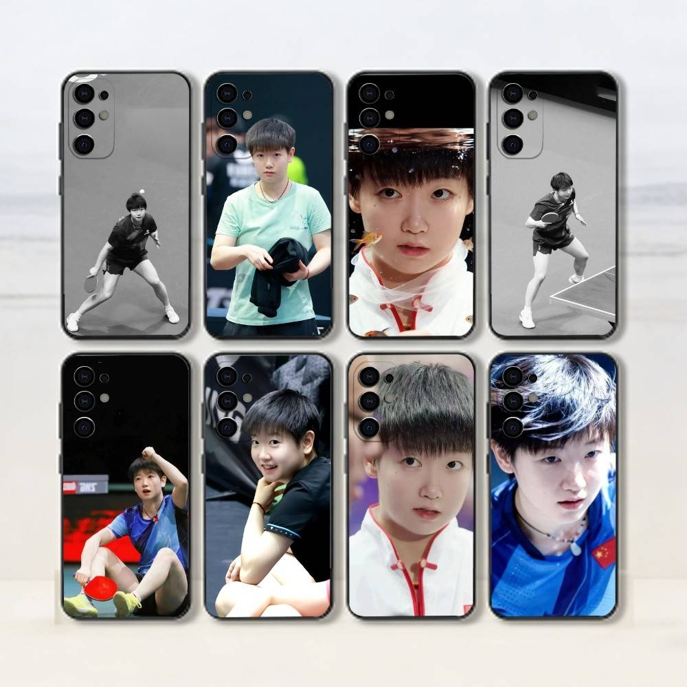 Table Tennis Cartoon - Sun Yingsha-Pemain tenis meja Casing Ponsel