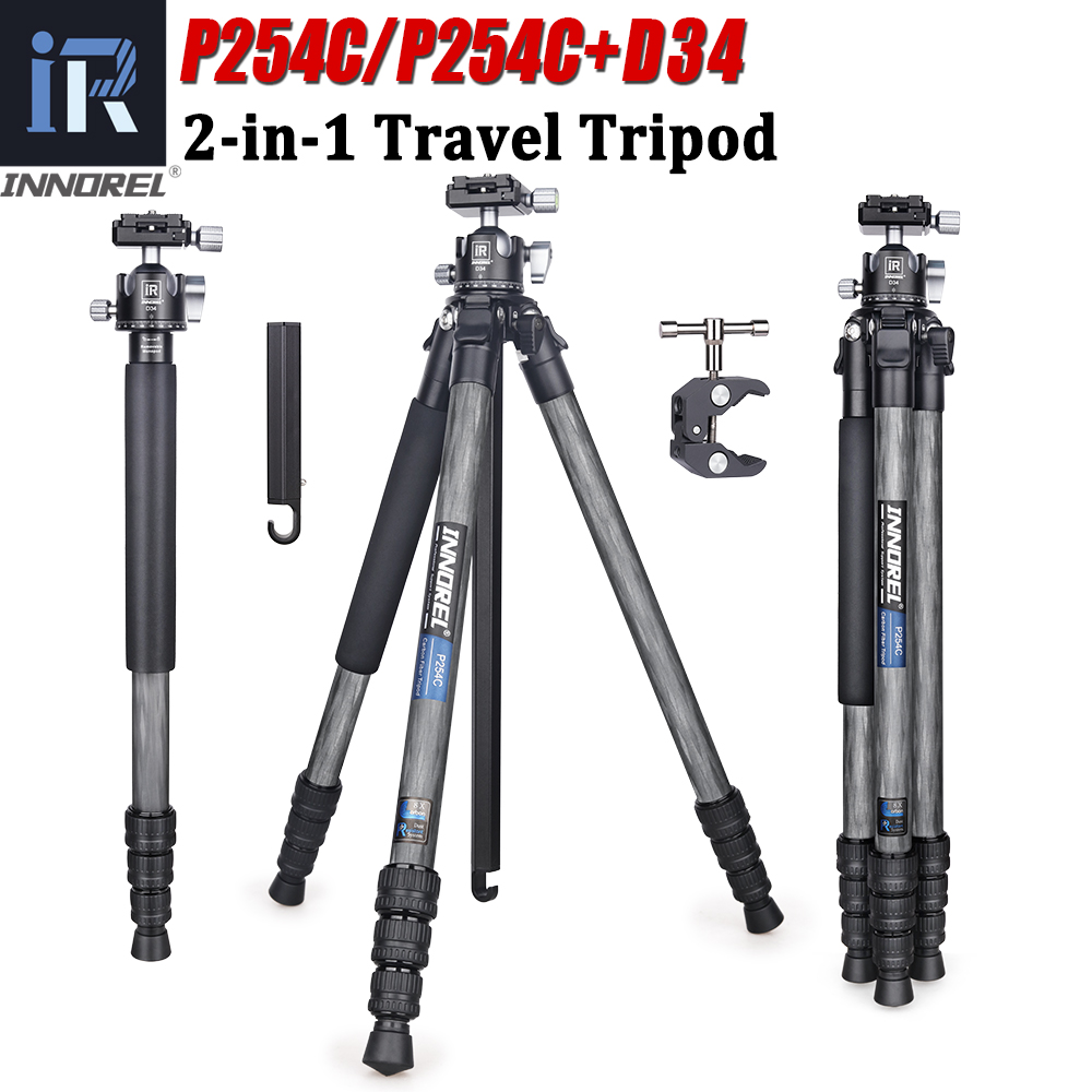 Table Tennis Zone - INNOREL P254C Tripod karbon portabel, dudukan