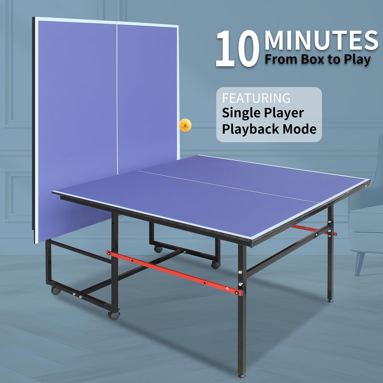 Meja Ping Pong Portabel 8 kaki - Table Tennis Hong Kong ulasan dan harga