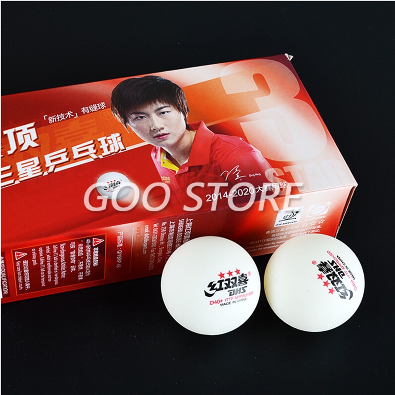 DHS bintang 3 D40 + bola tenis - Table Tennis Hong Kong ulasan dan harga