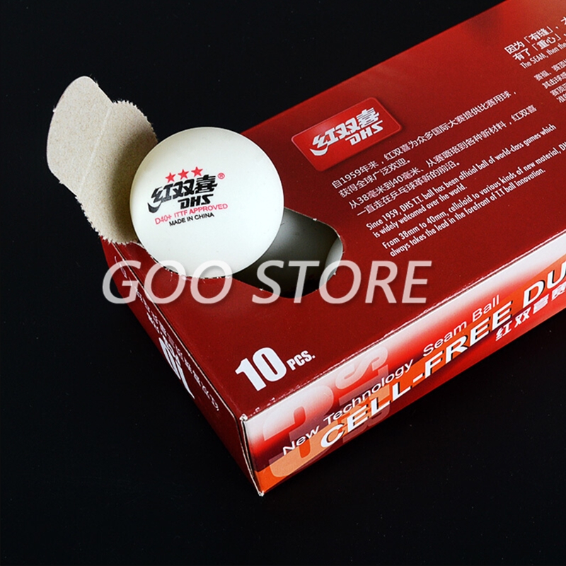 DHS bintang 3 D40 + bola tenis - Table Tennis Hong Kong ulasan dan harga