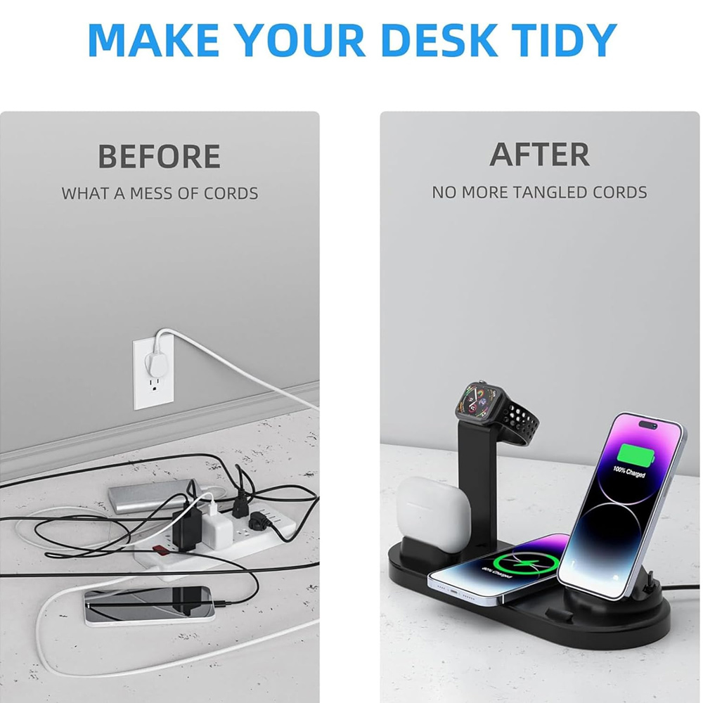 30W 7 in 1 Wireless Charger St - Table Tennis 11 ulasan dan harga