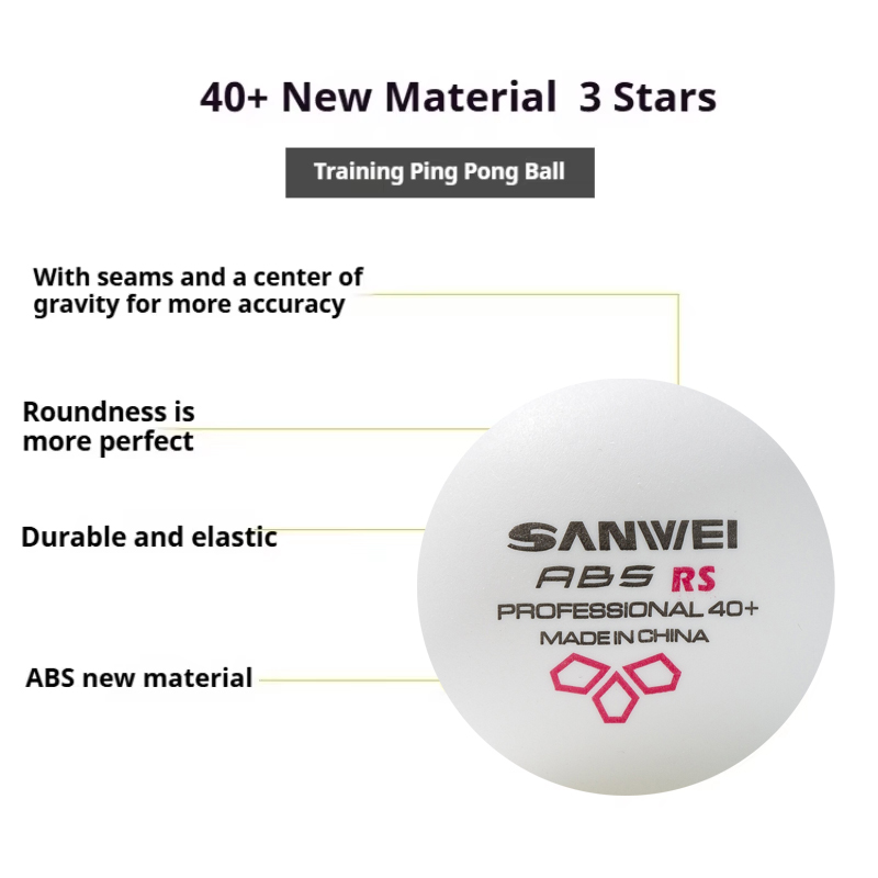 SANWEI RS40+ Bola Tenis Meja 3 - Table Tennis Hong Kong ulasan dan harga