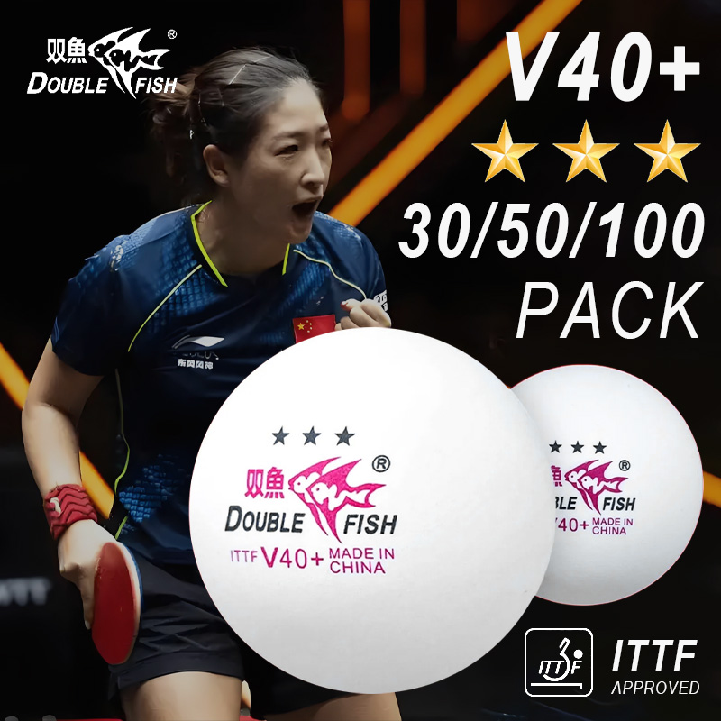 DOUBLE FISH 3 Bintang V40 + 30 - Table Tennis Hong Kong ulasan dan harga