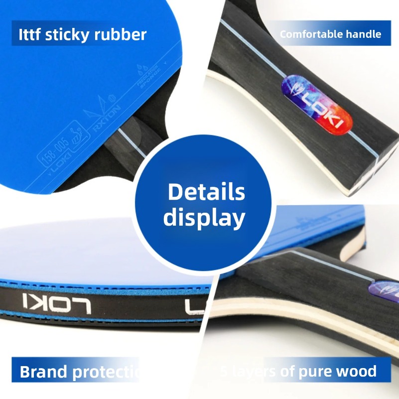 Raket Tenis Meja Profesional K - Table Tennis Grip Tape ulasan dan harga