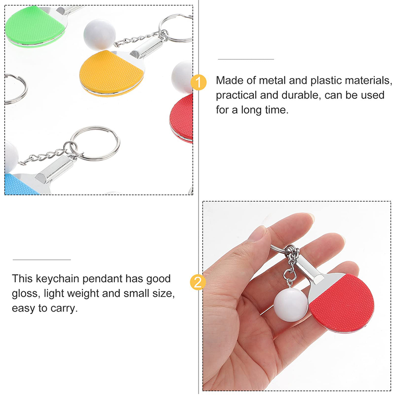 30 buah gantungan kunci raket  - Table Tennis Hong Kong ulasan dan harga